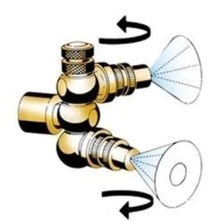 Mesto Double Swivel Brass Nozzle 1340