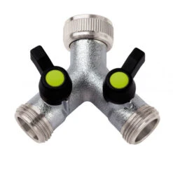 Enduramaxx Twin Shut Off Valve Brass BSP Threads 137006-B