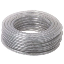 Wire Reinforced Clear PVC Suction & Delivery Hose 10 Mtr Coil