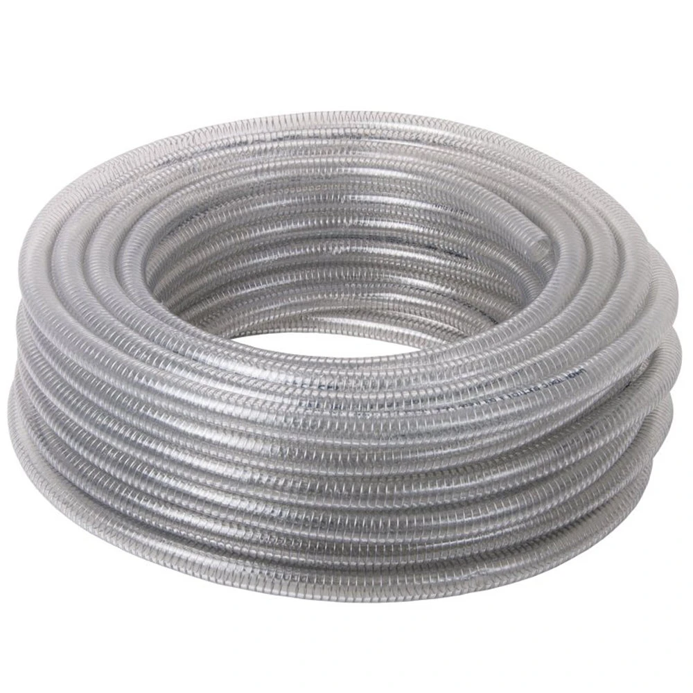 Wire Reinforced Clear PVC Suction & Delivery Hose 30 Mtr Coil 3 Wire Reinforced Clear PVC Suction & Delivery Hose 30 Mtr Coil